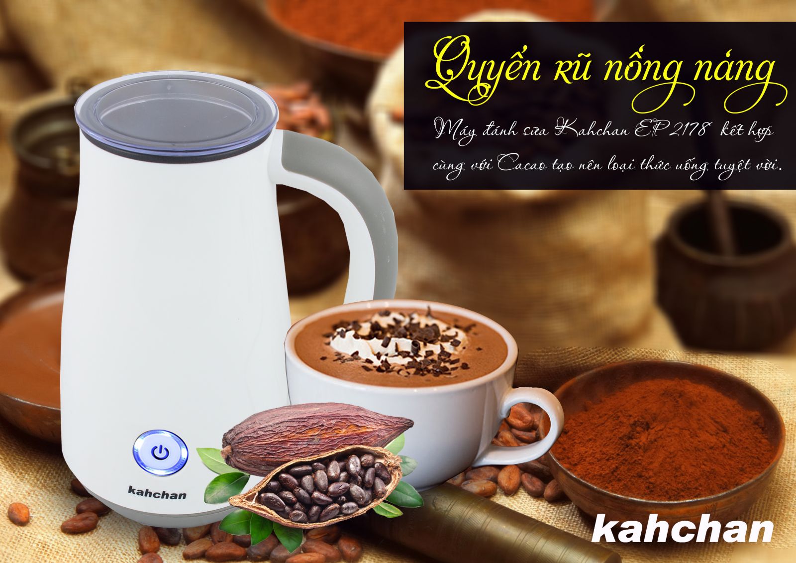 Máy pha cacao Kahchan EP278-2 (Ảnh 1)