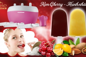 cách Làm kem Cherry- Hạnh nhân ngon tuyệt
